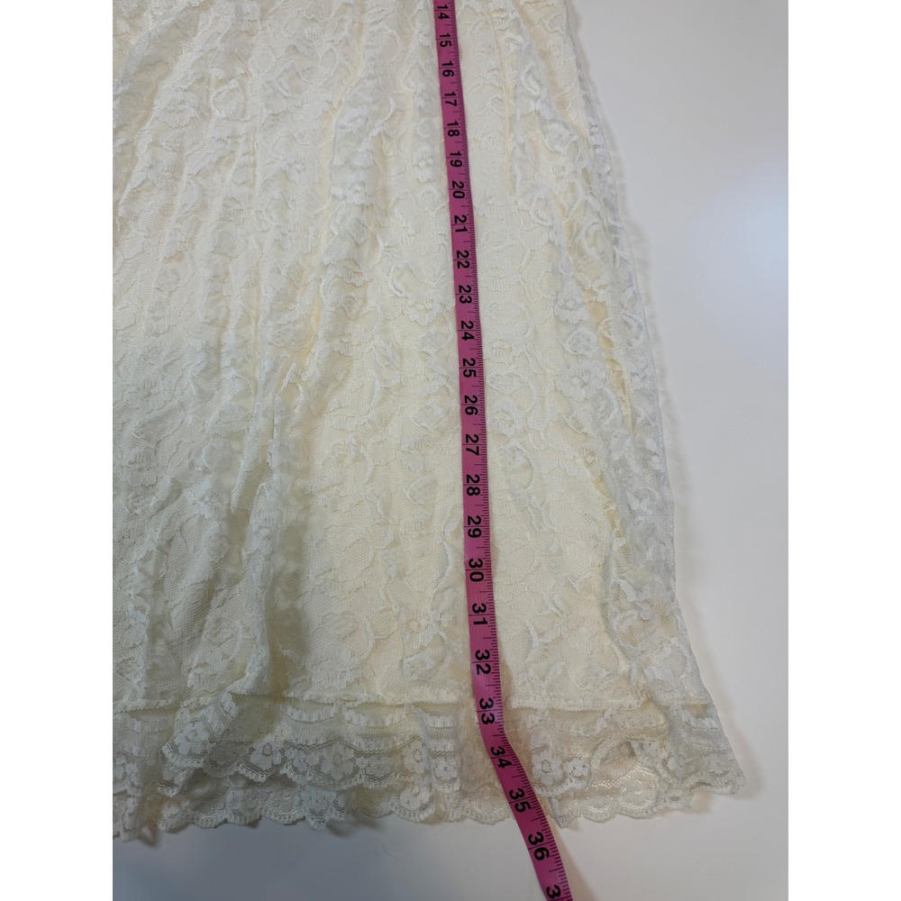 Vintage Ivory Lace Slip Dress - Picture 5 of 5